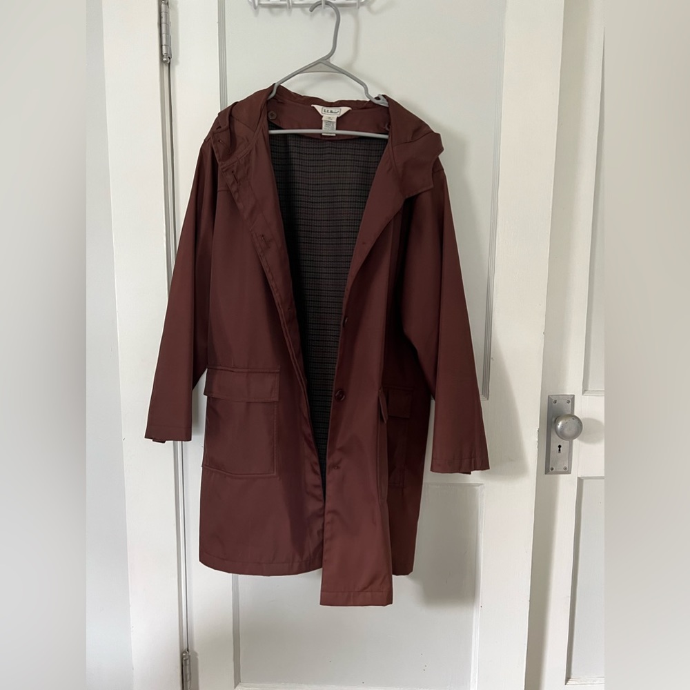 VINTAGE LLBEAN WOMENS WOOL LINED JACKET - L